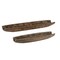 Homeroots Set of Two Dark Brown Solid Wood Boat Vanity Trays 574114 - alternate 8