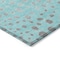Homeroots 8' Aqua And Teal Blue Round Abstract Washable Indoor Outdoor Area Rug 609446 - alternate 5