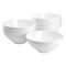Gibson Elite White Peninsula 8 Piece 6.5 Inch Bone China Cereal Bowl Set in White 750123419M - alternate 1