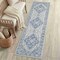 Jonathan Y Superbia Boho Medallion Border Non-Slip Machine-Washable Blue/Gray 2 ft. x 8 ft. Runner Rug WSH502E-28 - alternate 1