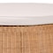 Bali & Pari Palm Scallop Natural Rattan Ottoman, 32" Round 259-14090-ZORO - alternate 6