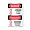 Signmission OSHA Danger Sign, Diesel Fuel No Smoking Bilingual, 5in X 3.5in Decal, OS-DS-D-35-VP-1124 OS-DS-D-35-VP-1124 - alternate 1