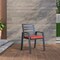 Leisuremod Chelsea Aluminum Outdoor Dining Table 87 With 8 Chairs and Cushions, Cherry Red CC20-T87BL-8CHR - alternate 8