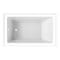 Kingston Brass 54" Acrylic Rectangular 3-Wall Alcove Tub, Left Hand Drain, Glossy White VTAP5436L22 - alternate 3