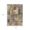 Homeroots 10' X 14' Brown Beige And Charcoal Abstract Washable Indoor Outdoor Area Rug 630764 - alternate 5