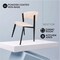 Leisuremod Aspen Collection Modern Dining Chair Black Frame in White ACBL51W - alternate 7