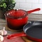 Megachef 2 Quart Enameled Cast Iron Sauce Pan in Gradient Red 750124514M - alternate 7
