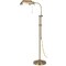 Homeroots 57" Brass Adjustable Traditional Shaped Floor Lamp With Bronze Square Shade 526222 - alternate 1