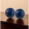 Homeroots Set Of 2 Blue Aluminum Decorative Spheres 3', 2PK 383770 - alternate 3