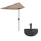 Pure Garden 9ft Half Umbrella, Sand 50-LG1044B - alternate 5