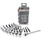 Performance Tool 52 pc. Socket & Bit Driver Set, Ratchet, SAE/Metric Sockets, Storage Case W9046 - alternate 1