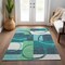 Homeroots 8' X 10' Teal Blue And Green Geometric Washable Indoor Outdoor Area Rug 612596 - alternate 6