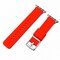 Elegani Replacement Rubber Watch Replacement Band Compatible with Apple Watch 38mm, Red, Silver Buckle OMGSWT-RED-38 - alternate 1