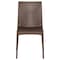 Leisuremod Weave Mace Indoor/Outdoor Dining Side Chair, Brown, 4PK MC19BR4 - alternate 6