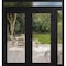 Vdomdoors Front Exterior Prehung Metal-Plastic Double Doors Clear Glass / MANUX 8666 Matte Black / Office Com MANUX8666DEXD-BLK-W72+14xH80+16-LH-I - alternate 1