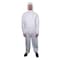 Vguard Disposable Coveralls, Hooded, Microporous, Elastic Wrist, Elastic Ankle, Serged Seam, White, 25 PK BC29B18 - alternate 1