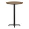 Flash Furniture Commercial 31.25" Natural HPL Tabletop with Black Bar Height X Base ST-RD31-NAT-T2222B-GG - alternate 9