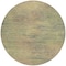 Homeroots 8' Artichoke Green Fern Green And Gold Round Abstract Washable Indoor Outdoor Area Rug 587190 - alternate 5