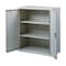 Hirsh Storage Cabinet, 42 in H, 36 in W, 18 in D, Recessed Twist, Keyed, Light Gray, 2 Shelves 22003 - alternate 12