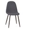 Homeroots Set of Four Gray and Brown Fabric and Steel Dining Side Chairs, 4PK 719408 - alternate 9