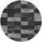 Homeroots 8' Black And Gray Round Geometric Washable Indoor Outdoor Area Rug 604853 - alternate 8