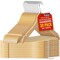 Lifemaster Wooden Hanger Set, Non-Slip, Space-Saving, Swivel Hook, Natural Wood, 30PK LMHNWD30 - alternate 1