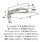 Amerock Parabolic 3 inch (76mm) Center-to-Center Satin Nickel Cabinet Pull, 10PK 10VMP37345G10 - alternate 3