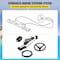 Vevor Hydraulic Boat Steering Kit Hydraulic Steering, 300HP Helm Pump, Cylinder, Wheel HK6316A-3 Hydraulic Outboard Boat Steering Kit - alternate 5