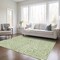 Homeroots 9' X 12' Artichoke Green And Ivory Abstract Washable Indoor Outdoor Area Rug 598942 - alternate 6