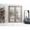 Sartodoors Solid French Double Doors Frosted Glass Grey 56x84 (2* 28x84) Solid Core Modern Interior QUADRO4002DD-NEB-5684 - alternate 1