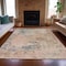 Homeroots 3' X 5' Pink Charcoal And Copper Abstract Washable Indoor Outdoor Area Rug 630801 - alternate 6