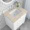 James Martin Vanities Brittany 30" Single Vanity in Bright White, w/ 3 CM Tajnar Eclos Top 655-V30-BW-3TJR - alternate 4