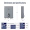 Westinghouse 24000W Smart Electric Tankless Water Heater, 5.6-GPM, 240V, 100A, Bluetooth ET024KA1G - alternate 9