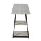 Homeroots Modern Geo Dark Grey Home Office Table With Storage Shelves 475986 - alternate 4