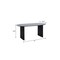 Homeroots 67" Black Solid Wood Sled Base Oval Dining Table 712226 - alternate 5