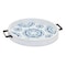 Homeroots Set of Two Blue Round Solid Wood Vanity Tray With Handles 516327 - alternate 5