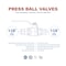 Everflow Press Double-O-Ring Press Ball Valve, Brass 1-1/4" 310R114-NL - alternate 3