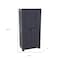 Homeroots 24in Charcoal Plastic Accent Cabinet With Two Doors 668935 - alternate 4