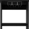 Homeroots 63in Black Wood Bar Cabinet With Two Drawers 477755 - alternate 5