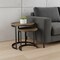 Homeroots Set of Two Brown and Black Solid Wood and Iron Round Nested Tables, 2PK 605367 - alternate 5