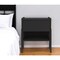 Homeroots 22" Black Wood One Drawer Nightstand 477907 - alternate 3
