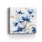 Homeroots 20" x 20" Watercolor Shades of Blue Floral Canvas Wall Art 399120 - alternate 3