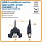 Tripp Lite USB 2.0 HI-SPEED PANEL MOUNT EXTENSION CABLE B M TO PANEL MOUNT B F 1-FT. U025-001-PM - alternate 3