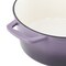 Megachef 2.7 Quart Round Enameled Cast Iron Casserole in Gradient Purple 750124510M - alternate 4