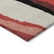 Homeroots 9' X 12' Red Black And Beige Abstract Washable Indoor Outdoor Area Rug 601000 - alternate 4