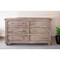 Homeroots 70" Natural Solid Wood Six Drawer Double Dresser 524553 - alternate 6