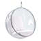 Homeroots 42" White Faux Leather Balloon Chair 520606 - alternate 7