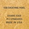 Falken Design OSB Sheating 24in x 48in x 7/16in - Square Edge, Construction Grade PS2 OSB--7/16-2448 - alternate 7
