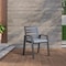 Leisuremod Chelsea Modern Patio Dining Armchair in Aluminum with Removable Cushions, Light Grey, 4PK CC20BL-LGR4 - alternate 7