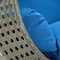 Leisuremod Beige Wicker Hanging 2 person Egg Swing Chair with Blue Cushions ESCBG-57BU - alternate 6